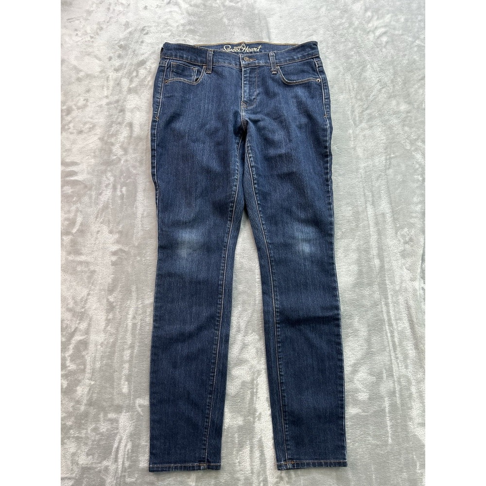 Old Navy Y2K The Sweetheart Jeans Womens Sz 4 Reg Blue Skinny Stretch Dark Denim